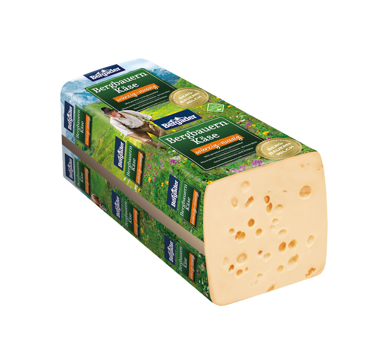Bergbauern Käse würzig-nussig ca. 2800g MHD 05.03. – VDMP